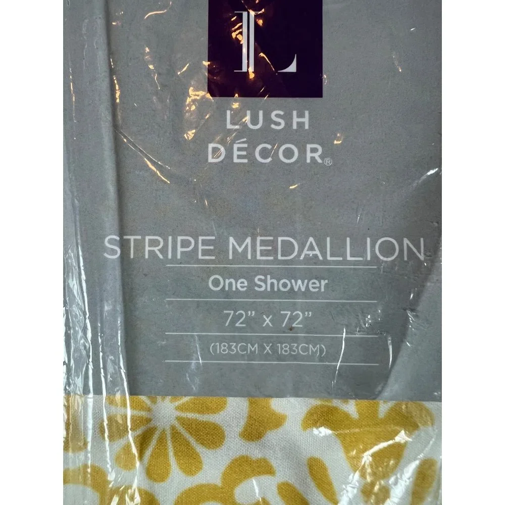 New Lush Decor Stripe Medallion 72